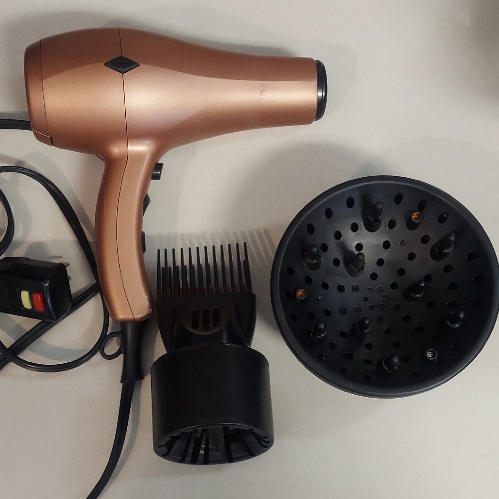 Nition Negative Ions Ceramic Hair Dryer with Attachments
